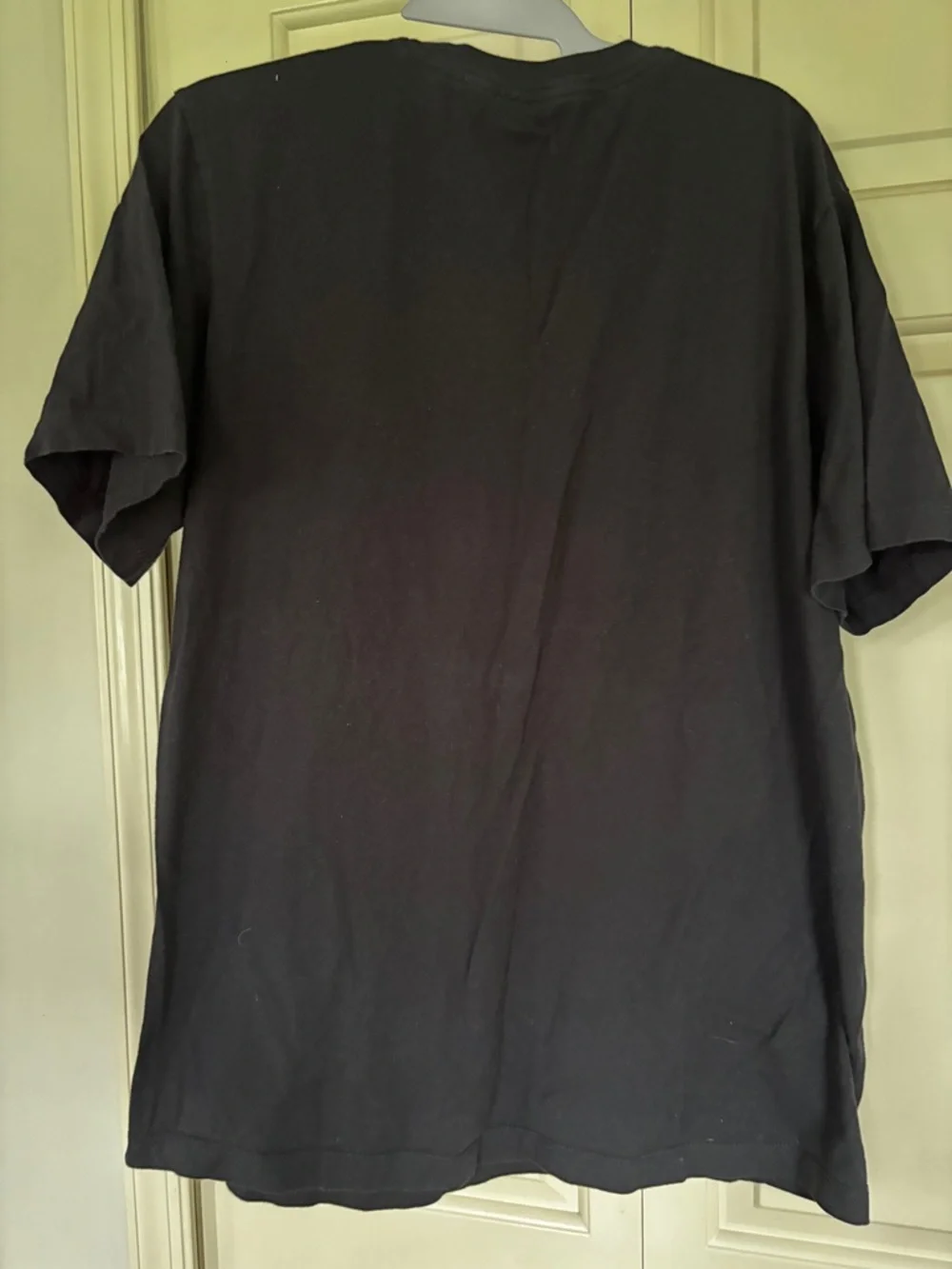 Nike Men’s Black Short Sleeve T-Shirt Orange Logo Bat Strikeout Graphic